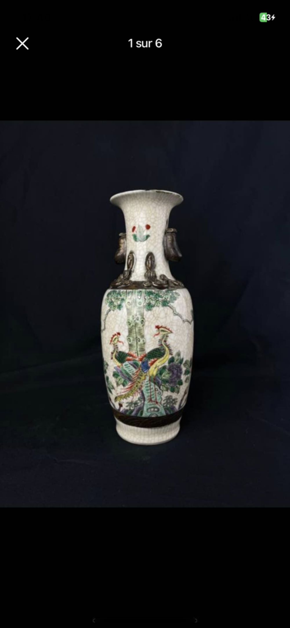 Vase porcelaine de chine Décoration