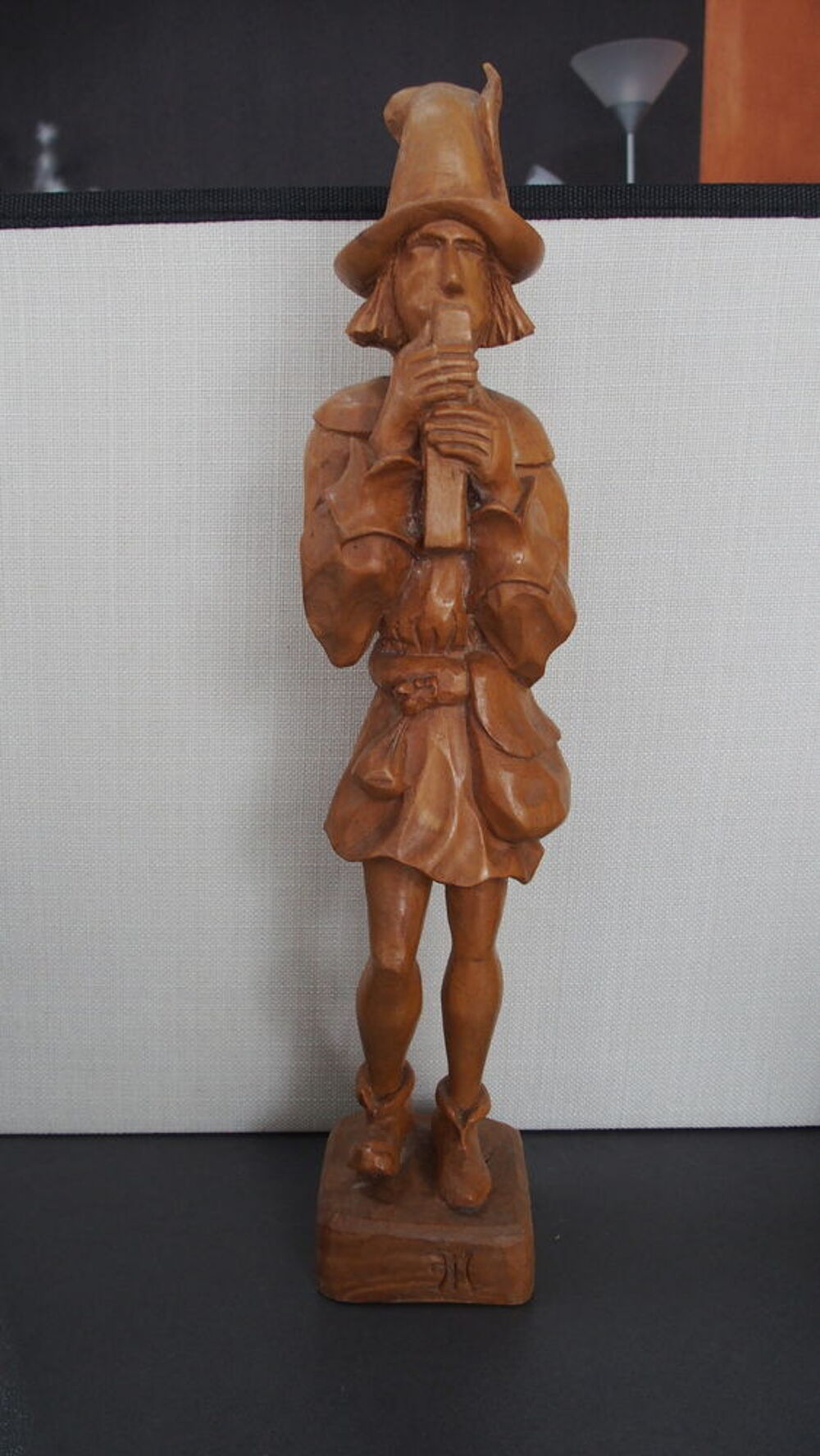 STATUETTE BOIS - TROUBADOUR (36 cm) 