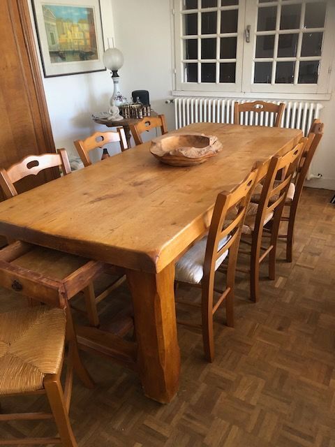 Table de ferme ancienne en bois massif Gujan-Mestras (33)
