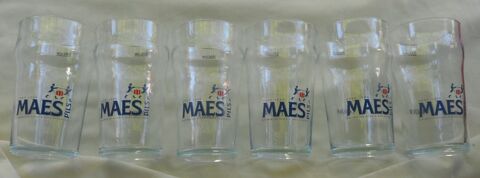 Carton de 6 Verres à bière MAES PILS neufs 0.5 litre collect 40 Castries (34)