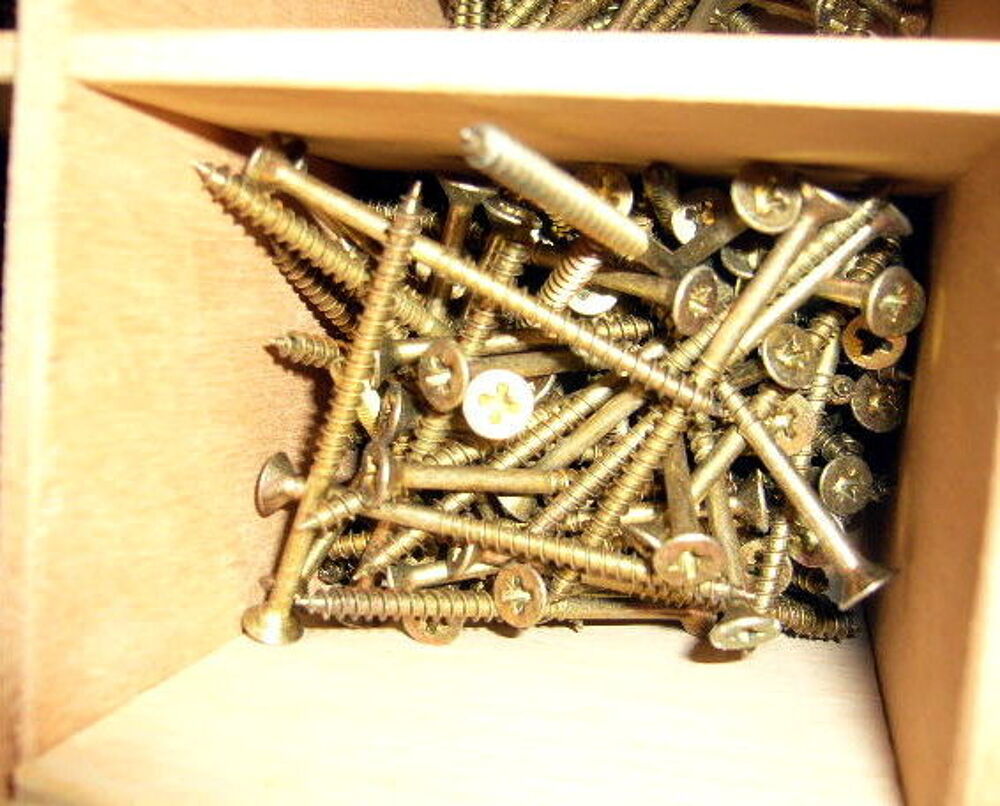 100 vis bois ou placo 3mmX55mm t&ecirc;te frais&eacute;e Bricolage