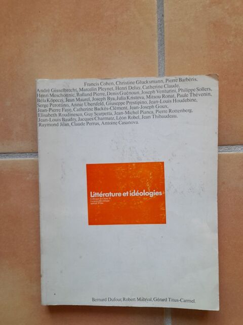 Litt�rature et id�ologie 20 Le Thor (84)