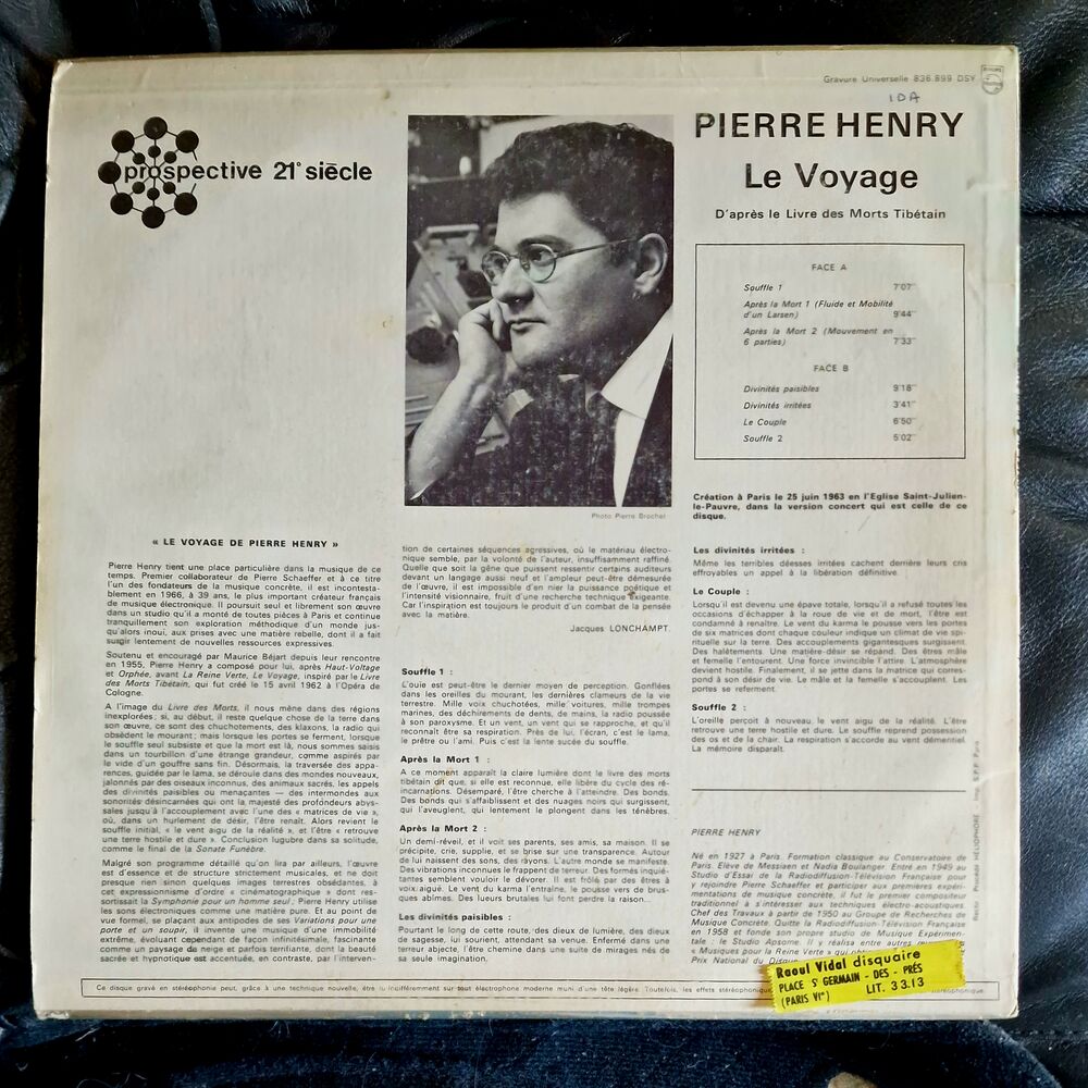 33 tour de Pierre Henri ": le voyage " CD et vinyles