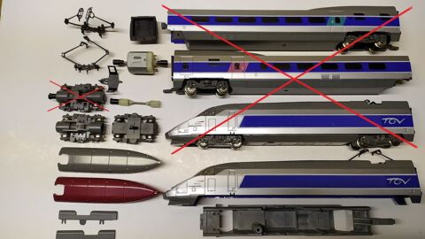 Train lectrique : pices dtaches de TGV  de marque MEHANO 1 Nantes (44)