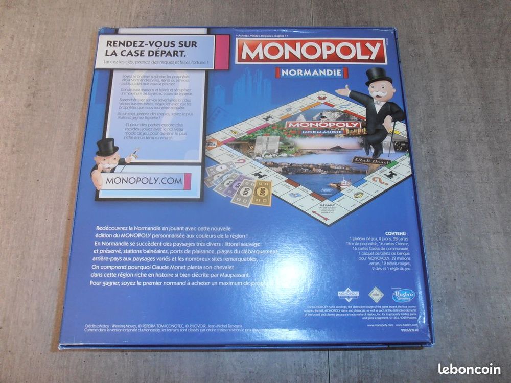 Monopoly Normandie complet et en parfait &eacute;tat. Jeux / jouets