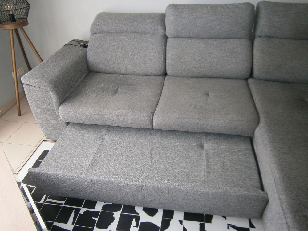 SALON D'ANGLE CONVERTIBLE EN TISSU Meubles