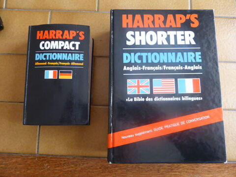 2  dictionnaires HARRAP'S  ANGLAIS-ALLEMAND/FRANCAIS 10 Rouvroy (62)