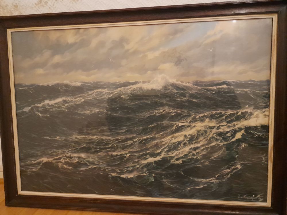 Grande lithographie "Mer du Nord" PATRICK VON KALCKREUTH 