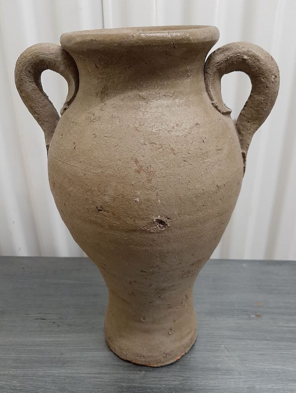 Vase artisanal type amphore Dcoration