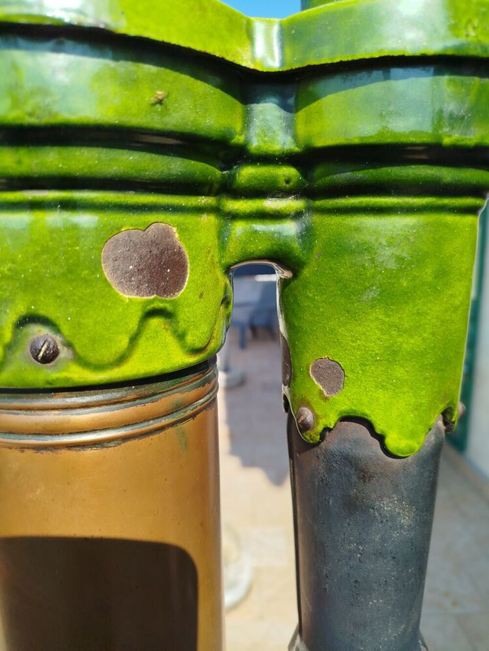 Ancien chauffage. Décoration