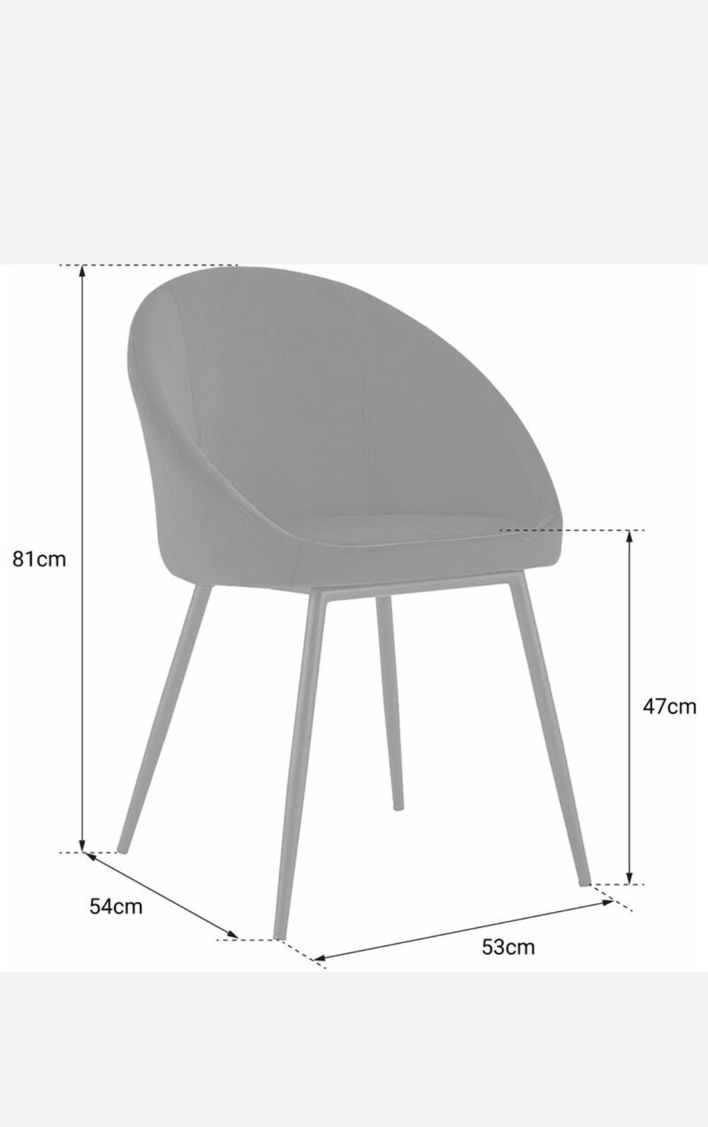 Lot 4 chaises en velours Meubles
