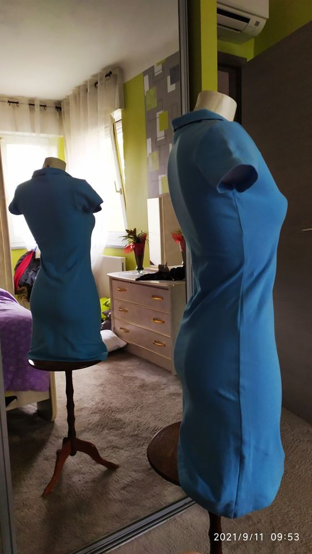 robe polo bleue Vêtements