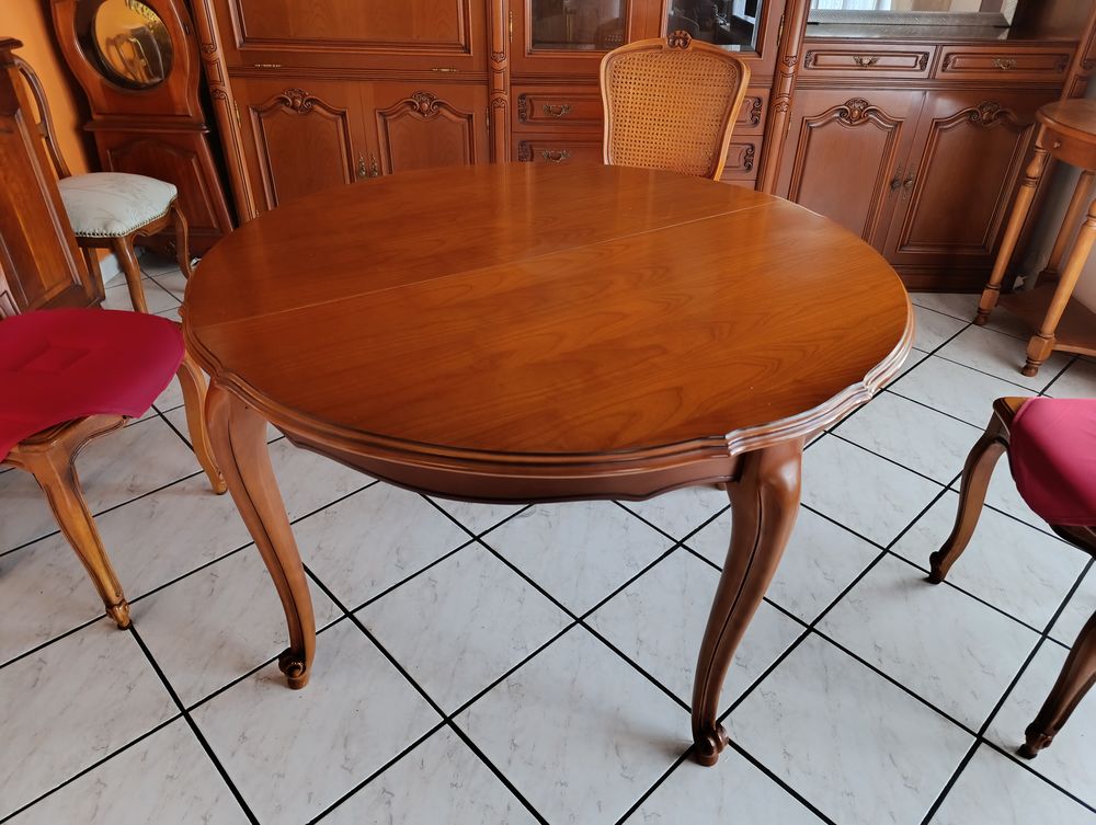 Table extensible en merisier + 4 chaises Meubles