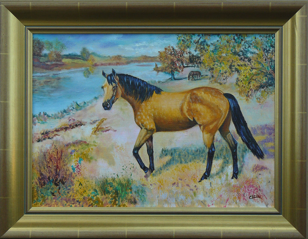  tableaux &agrave; l'huile vernis sur toile de lin Décoration
