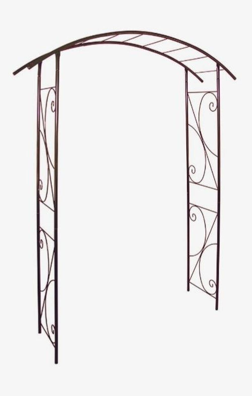 Arche de jardin pont en fer vieilli Jardin