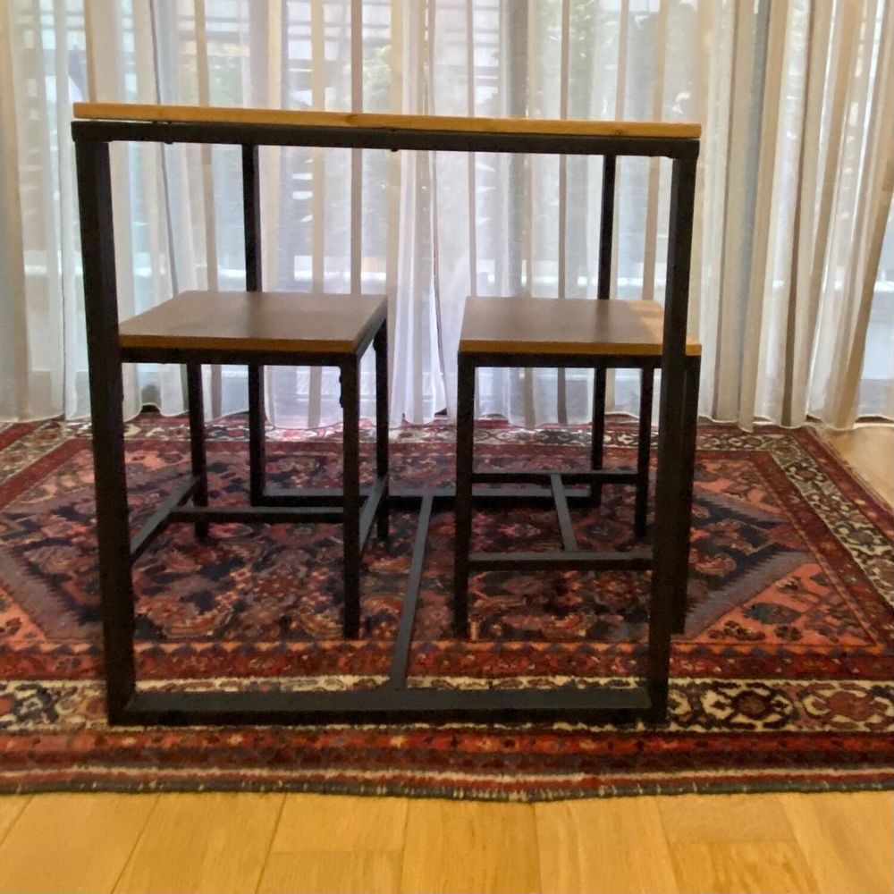 Table &agrave; manger et ses tabourets La Redoute Meubles