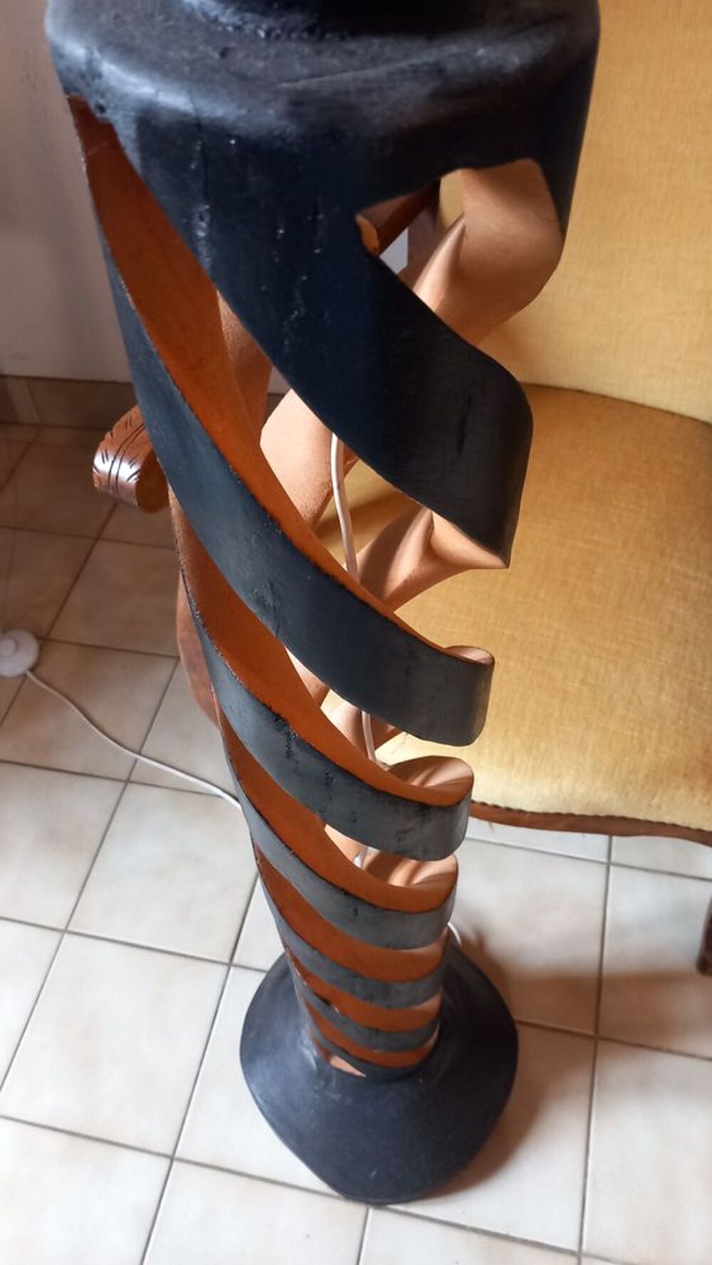Pied de lampe en bois Décoration