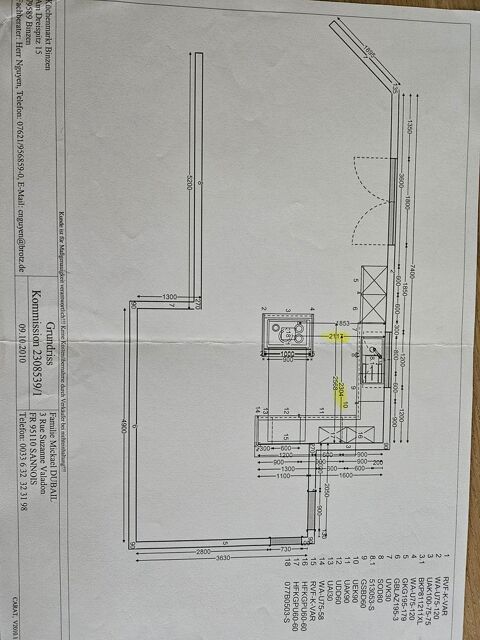 Cuisine avec �lot central imitation wenge 2000 Bessoncourt (90)