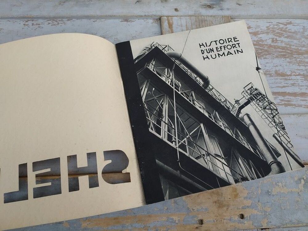 Livret Shell Histoire D'un Effort Humain Art D&eacute;co 1930
