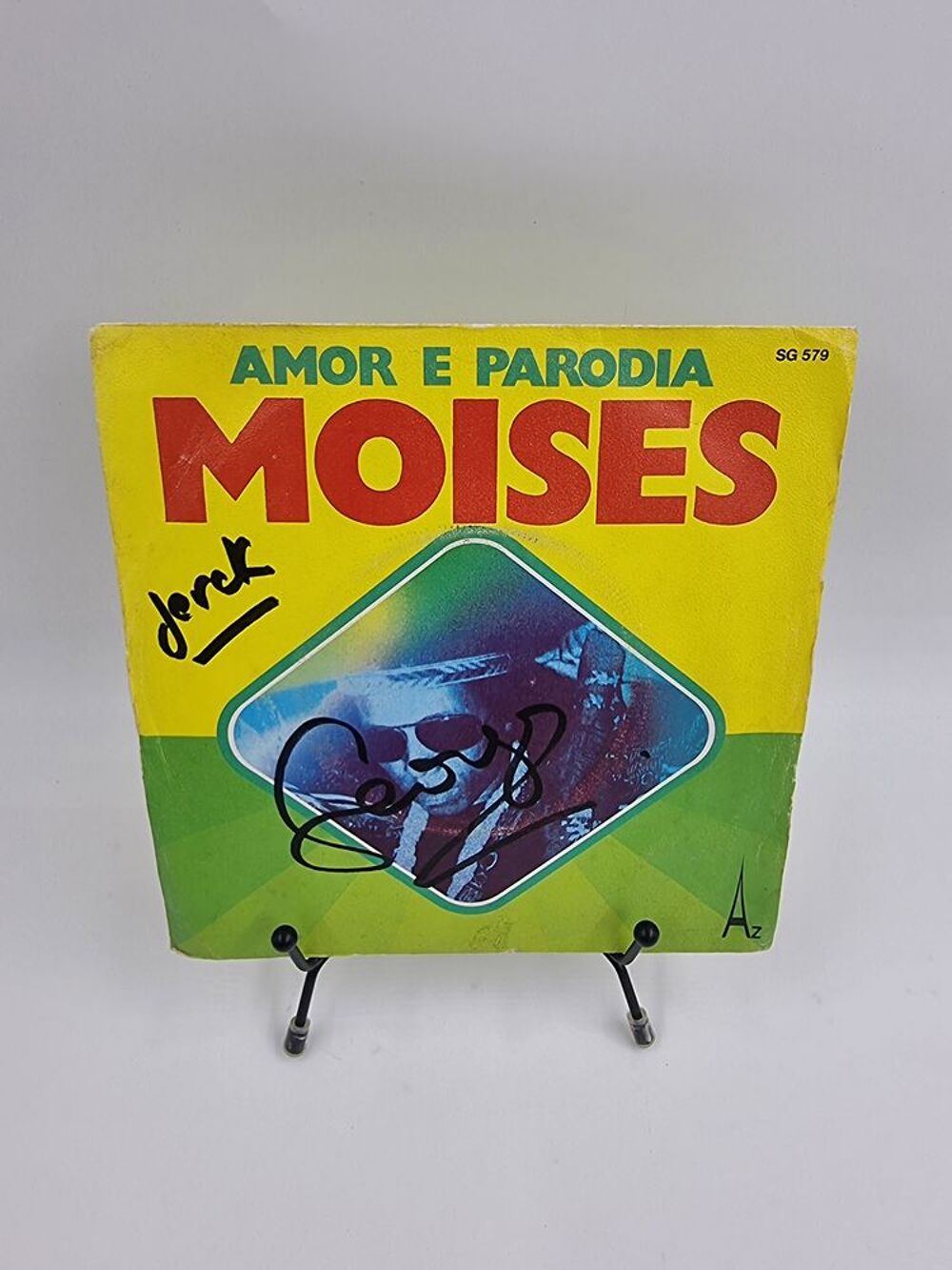 Vinyle 45 tours Moises : Amor e Parodia avec fourreau CD et vinyles