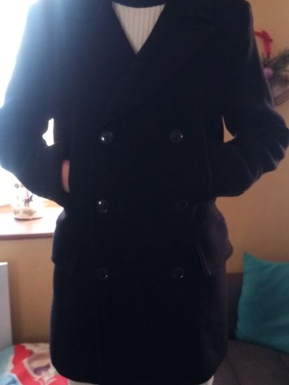 Manteau classique noir Vêtements