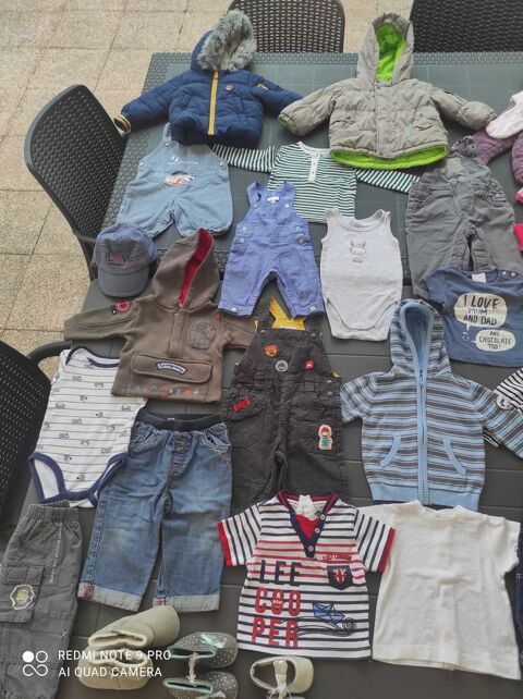 gros lot v�tements/ accessoires b�b� gar�on et fille. diverses tailles 13 Elliant (29)