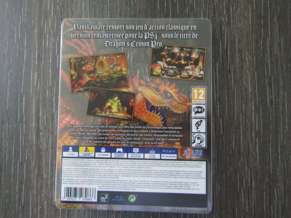Jeu PS4 Dragon's Crown Pro Consoles et jeux vidos