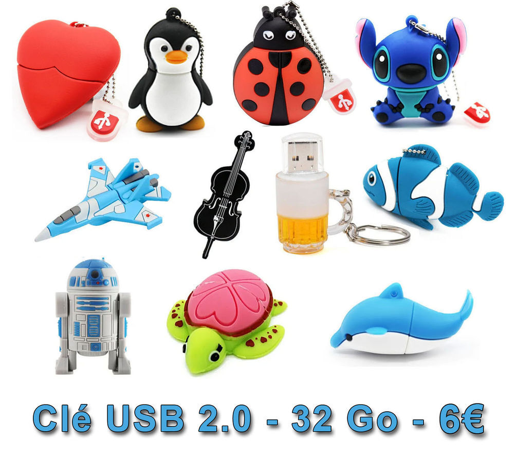 Cl&eacute; USB TOON 32 &amp; 64 Go Matériel informatique