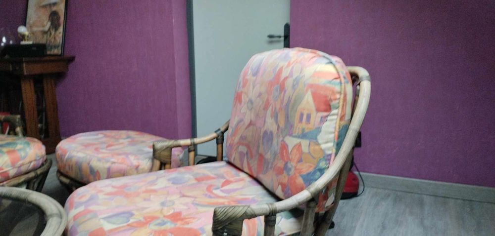 salon en rotin complet Meubles