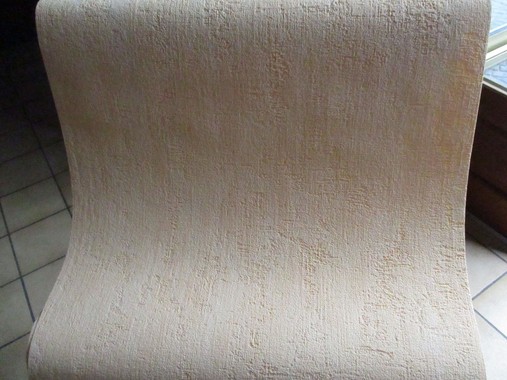 Tapisserie jaune avec reliefs neuve et autres Bricolage