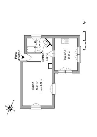  Appartement à louer 34 m²