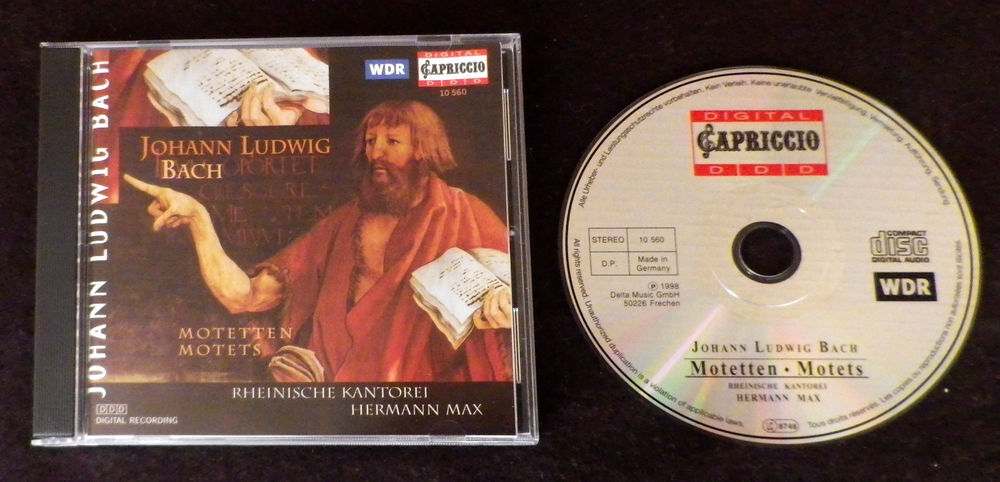 CD - Johann Ludwig Bach ? Motets CD et vinyles