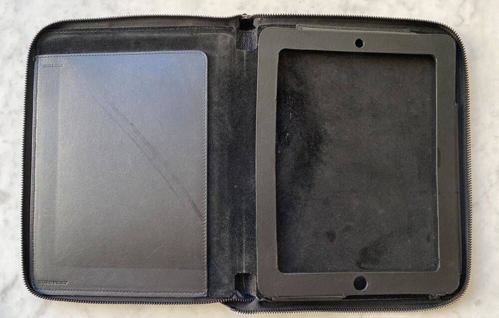 Coque pour Ipad Burberry &eacute;tui cuir Tlphones et tablettes