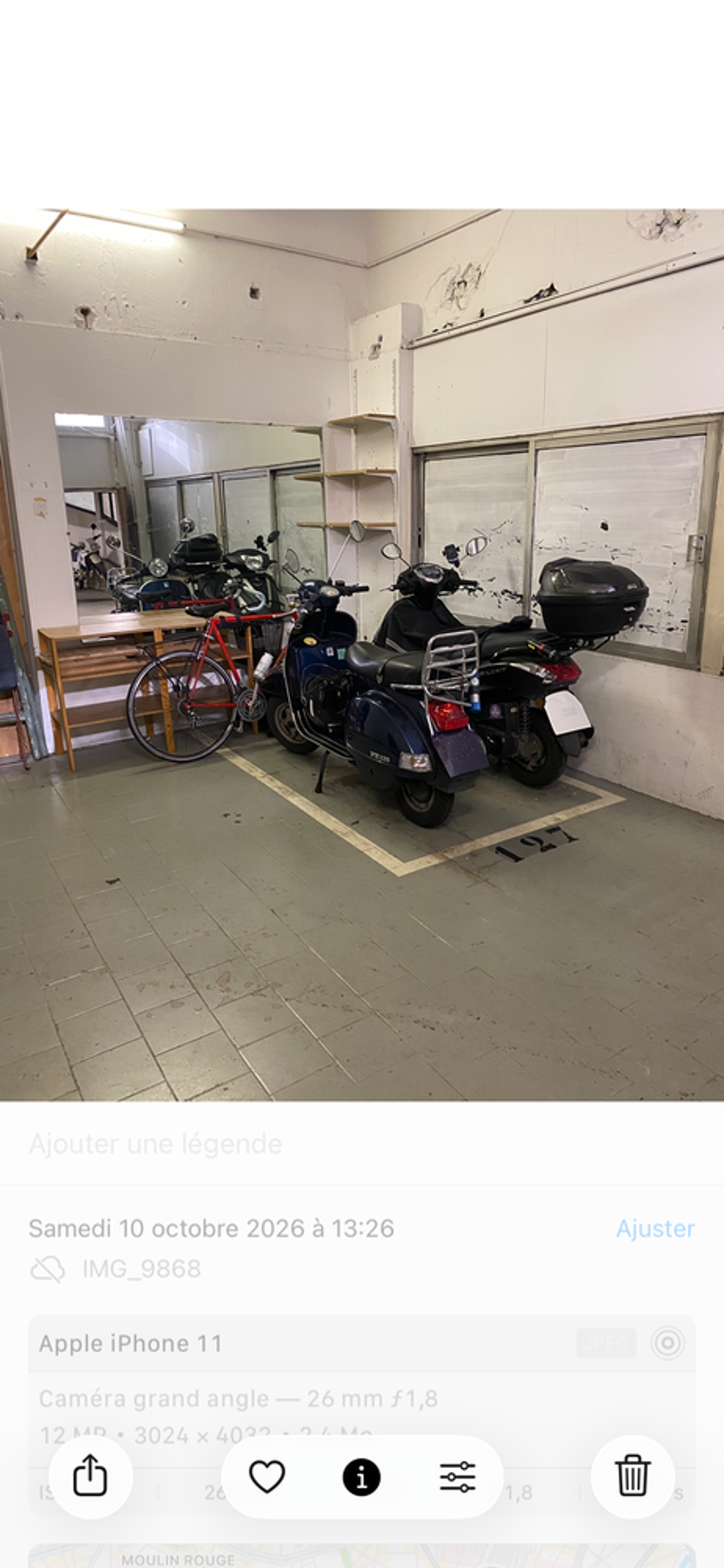 Vente Parking/Garage Paris 9?Emplacement deux-roues de 4,16 m² dans local fermé Paris 9