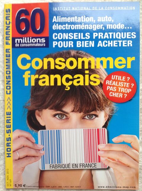 60 MILLIONS DE CONSOMMATEURS CONSOMMER FRANAIS Envoi Possib 2 Trgunc (29)