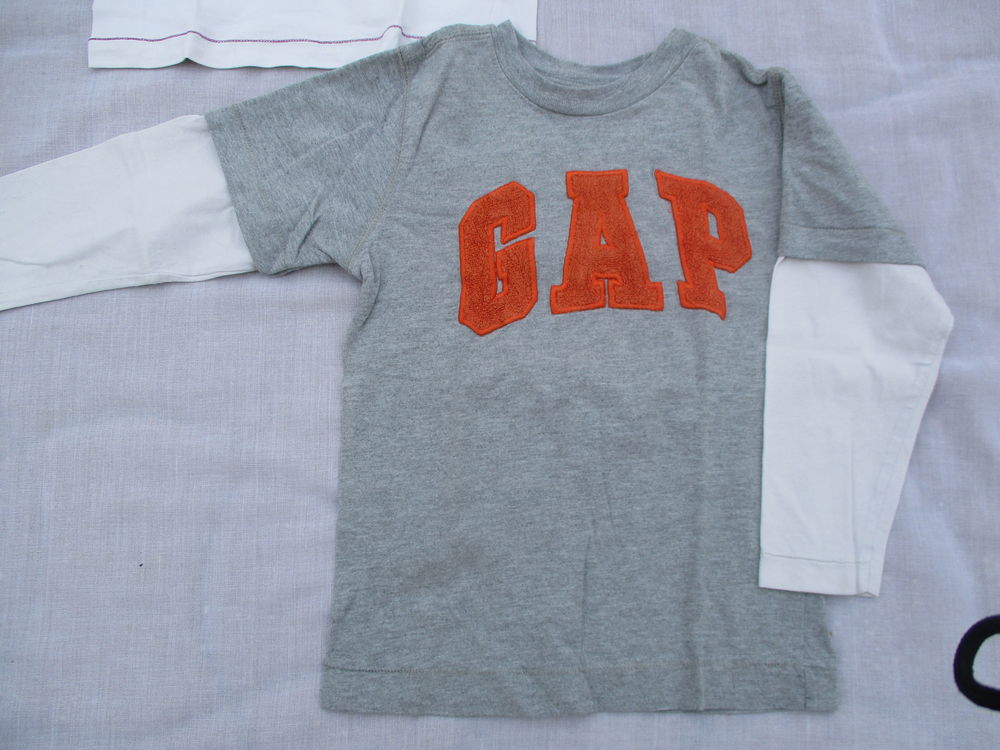 Lot de 2 Tee-shirts, Manches Longues, Gar&ccedil;on 5 Ans Vêtements enfants