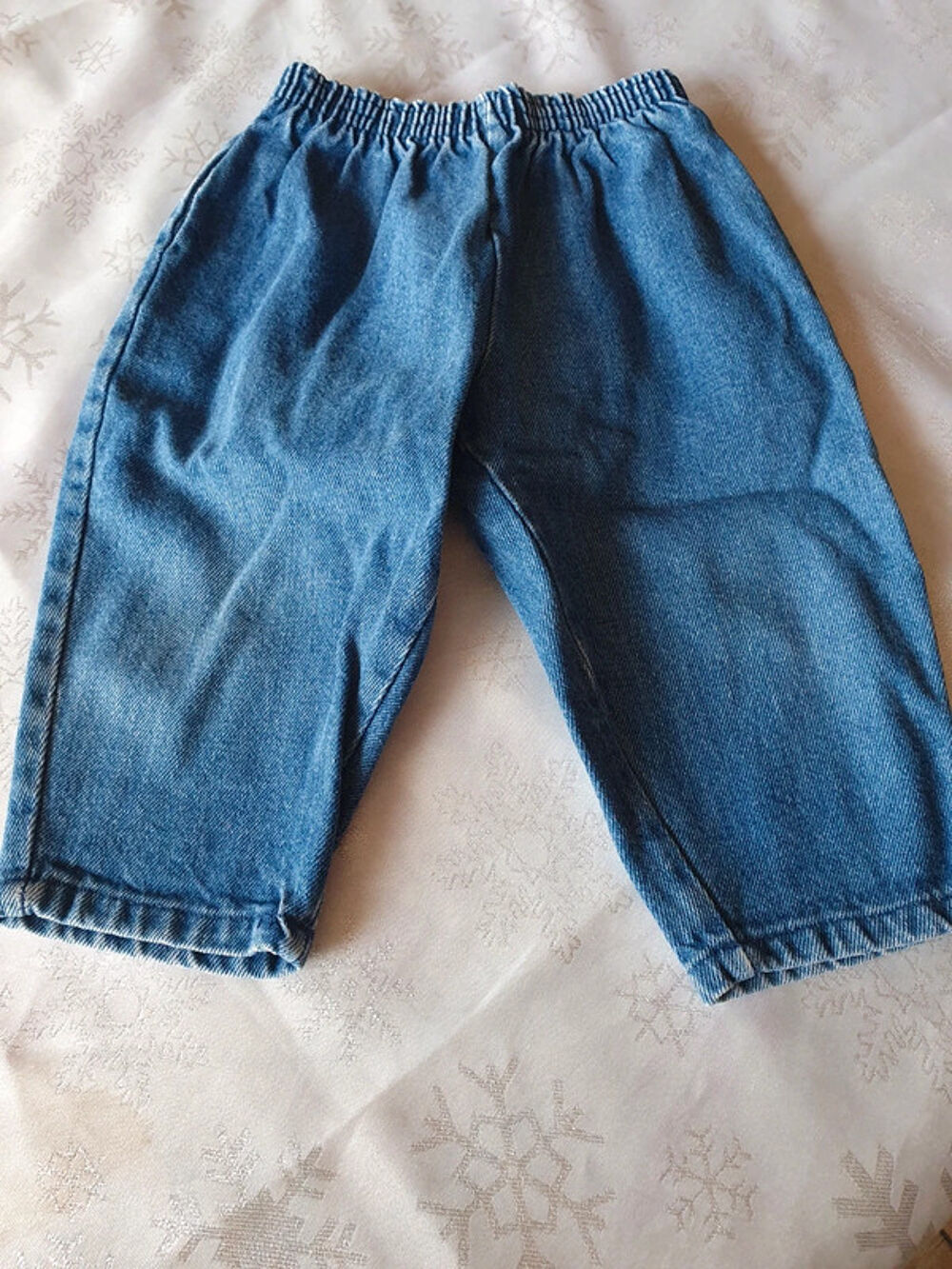 Jeans - 12 mois 
taille &eacute;lastique Vtements enfants