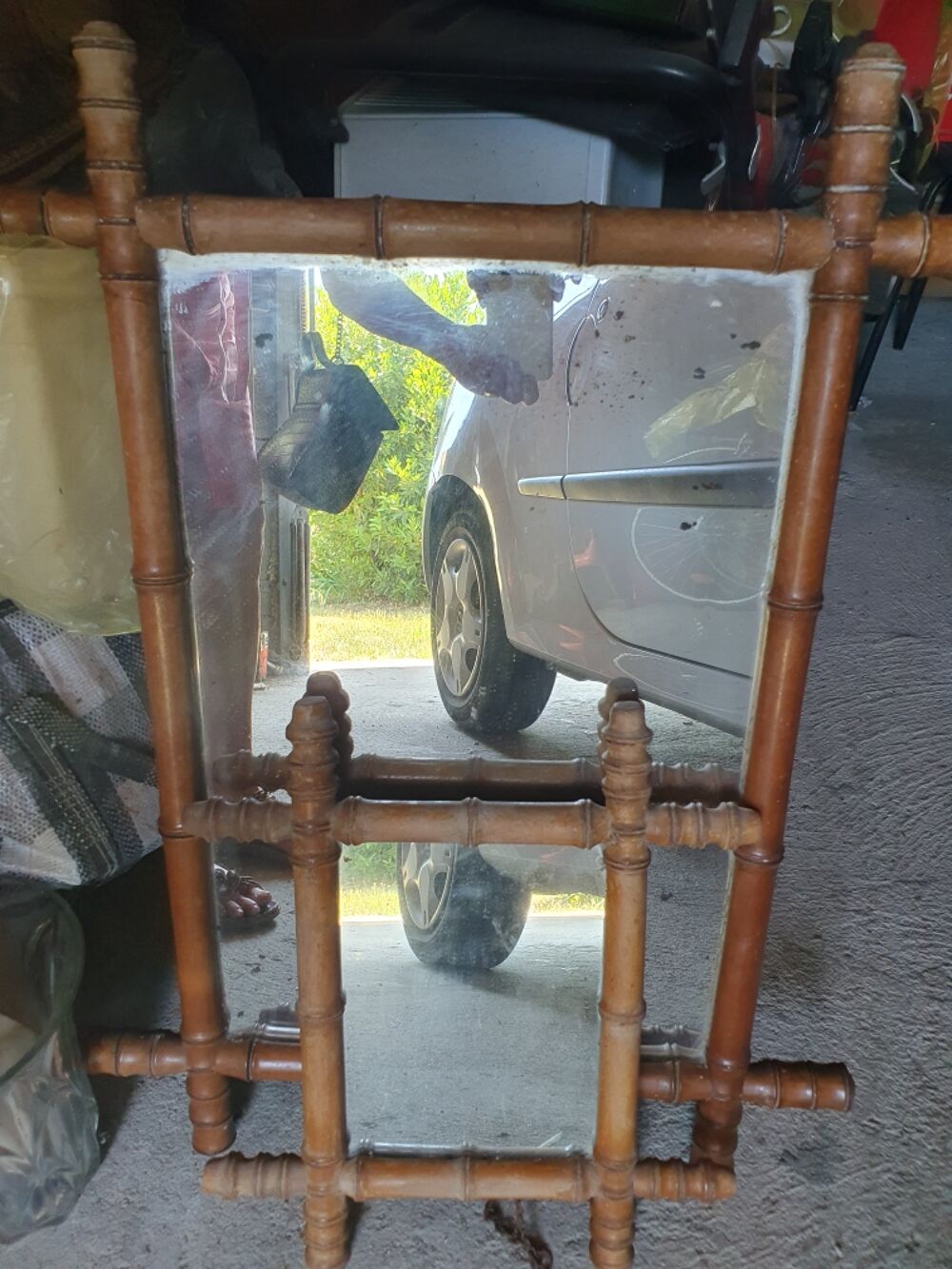 MIROIR BAMBOU , A VOIR SUR PLACE ,,, FAIRE UNE OFFRE? !! Décoration