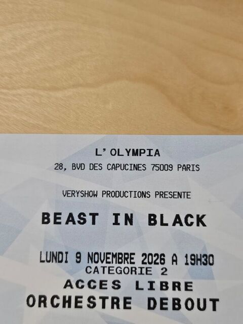 Place concert Beast in Black+Sonata Arc. Olympia 09/11/2026 45 Saint-Brieuc (22)