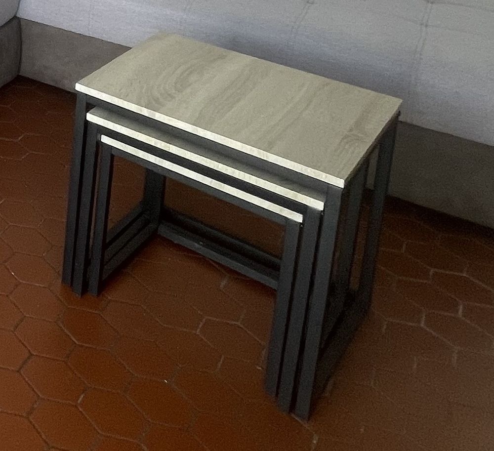 Lot de 3 tables basses gigognes Meubles