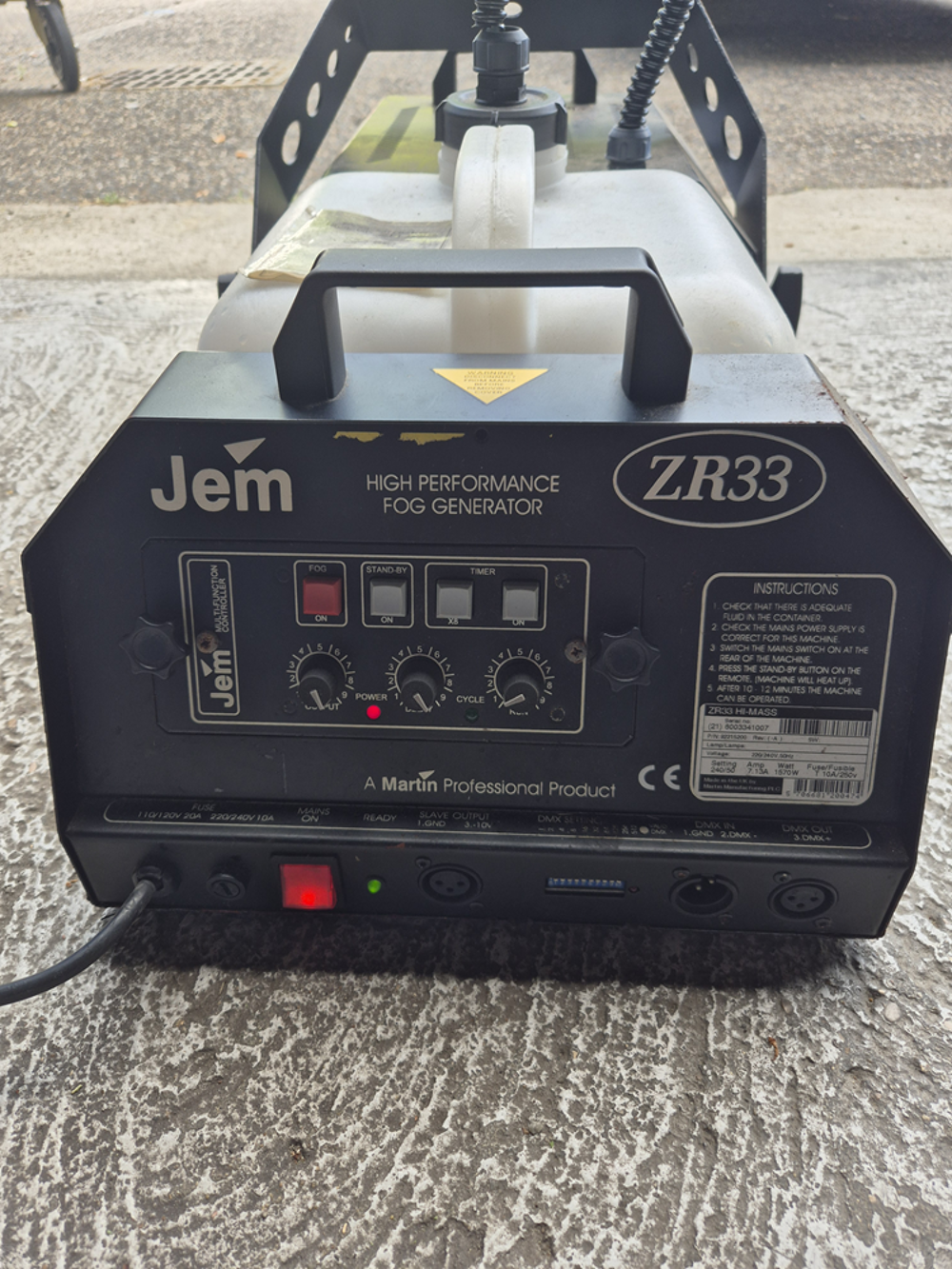 MACHINE A FUMEE ZR33 JEM Instruments de musique