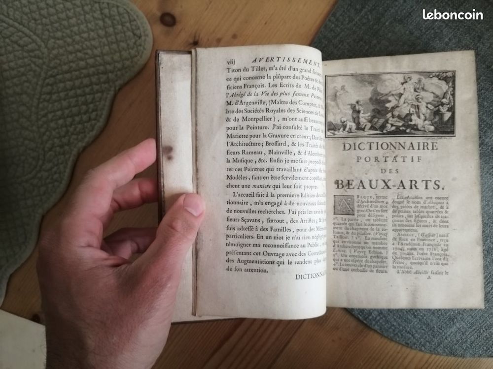 dictionnaire portatif des beaux arts peinture artistes peint Livres et BD