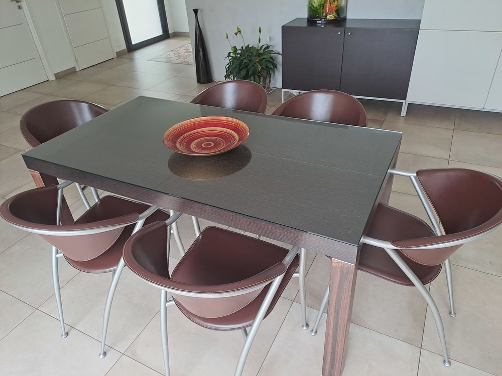 Ensemble Table 6-8p + buffet_ Kronos _design italien Meubles