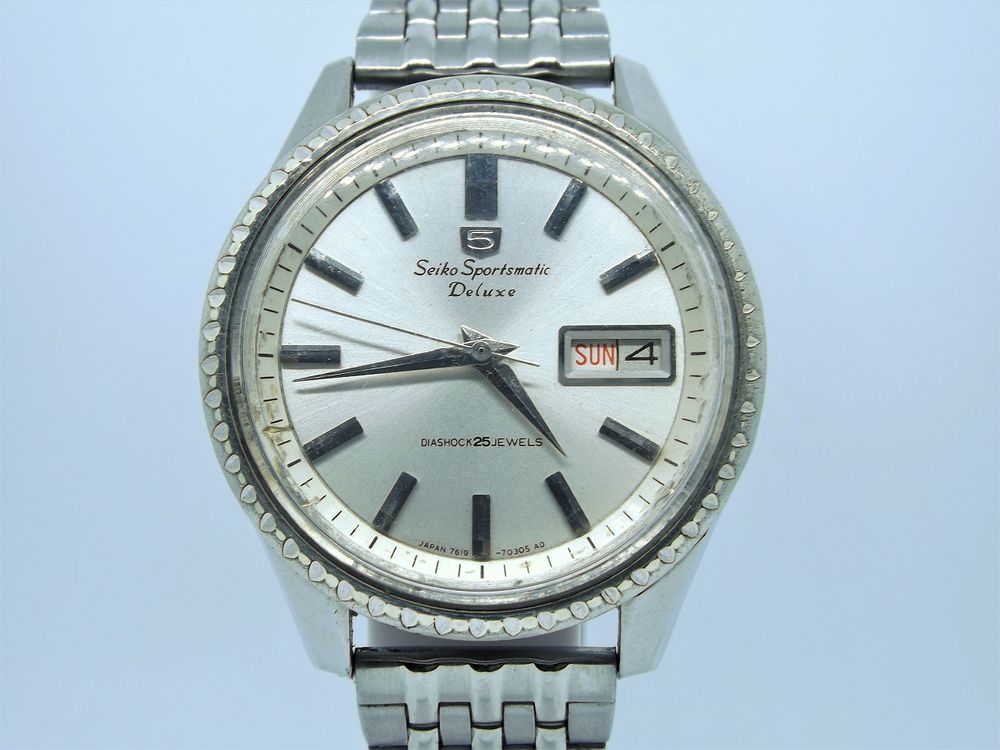 Belle montre Seiko 5 Sportsmatic Deluxe 7619-7050 1966 Bijoux et montres