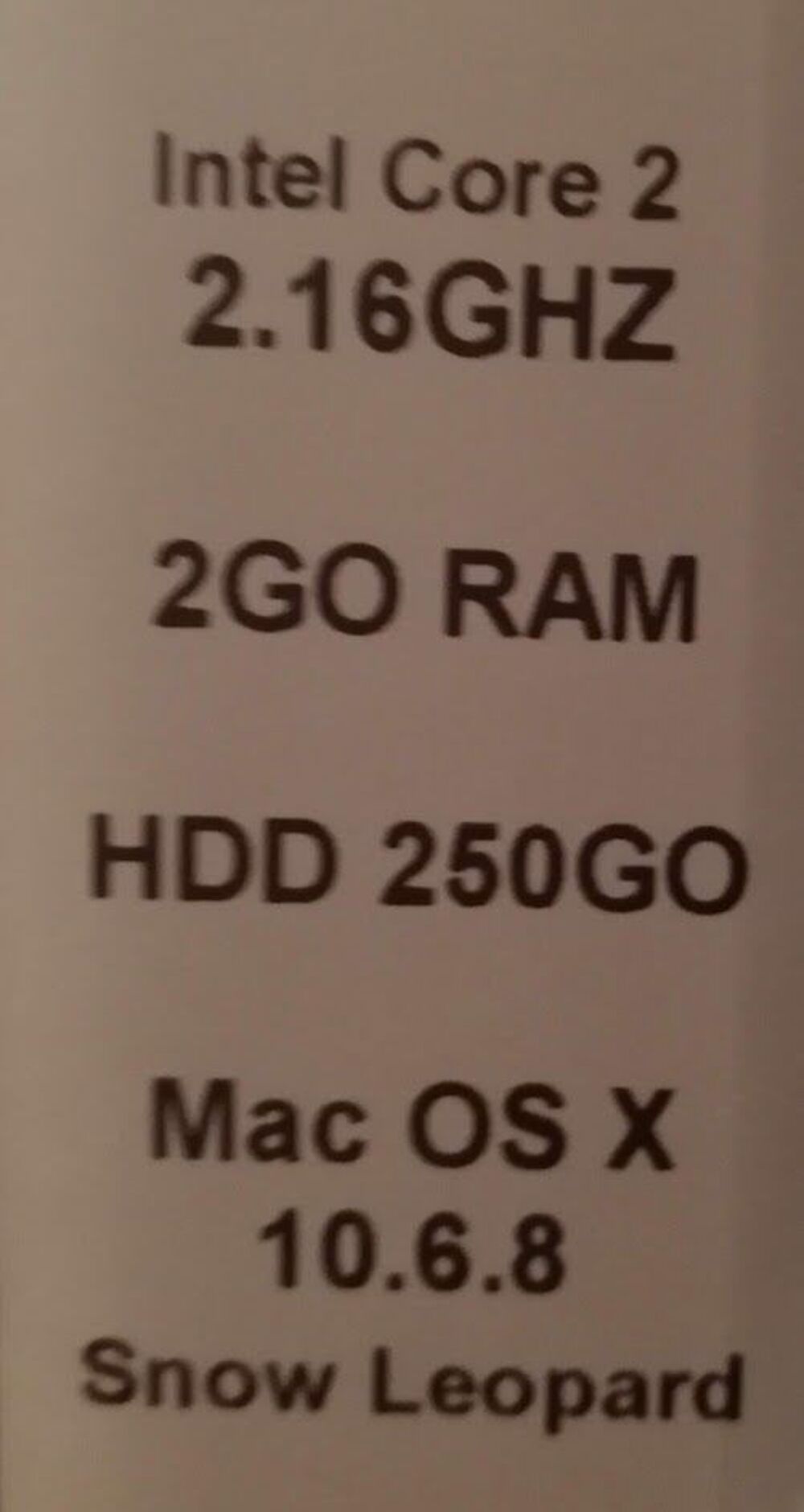 iMac 24 " Blanc Matériel informatique