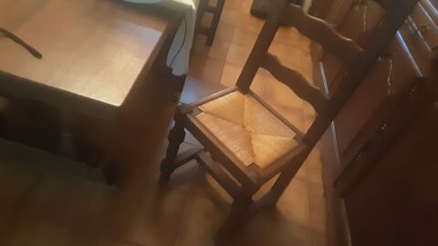 Chaise en bois assise paille 30 Sarlat-la-Can�da (24)