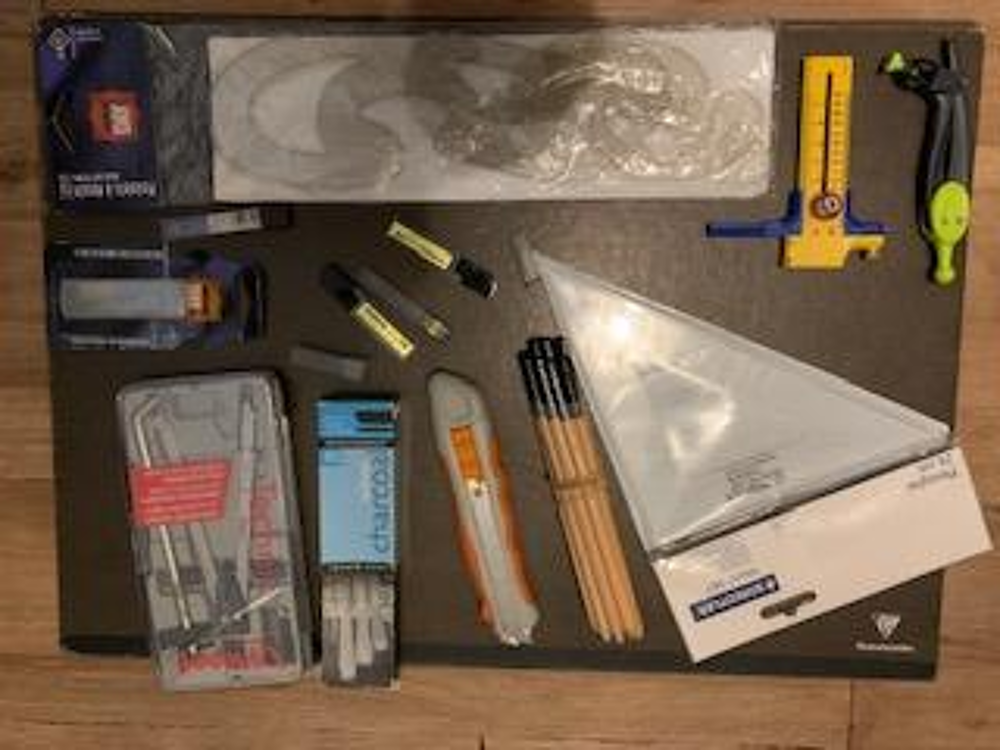 lot de fournitures pour dessin - arts graphiques Bricolage