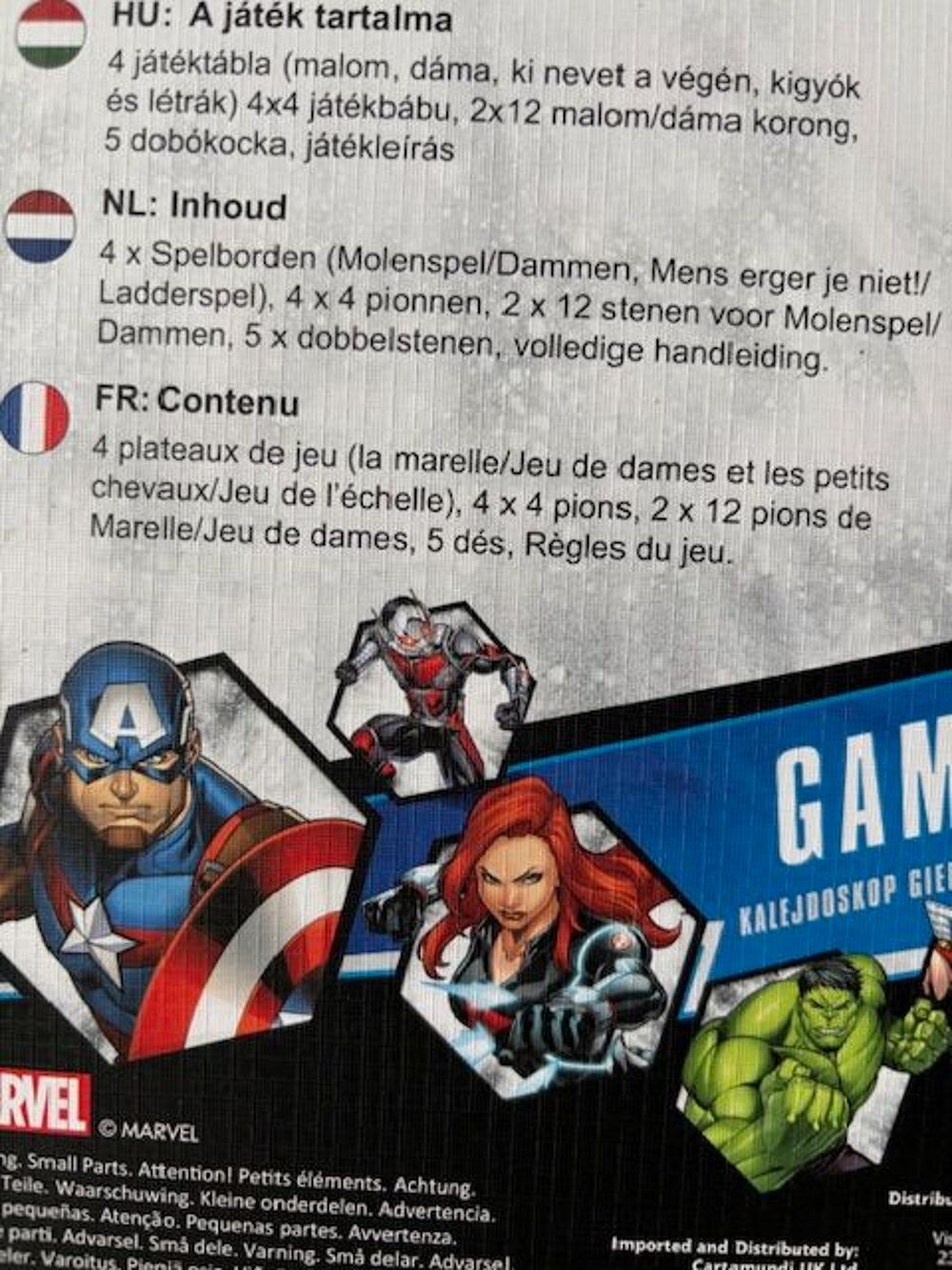 Jeu de soci&eacute;t&eacute; marvel avengers Jeux / jouets