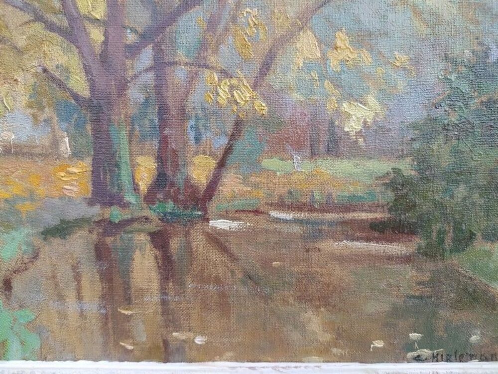 Charles Hirlemann Tableau Paysage L'Orne en Automne 