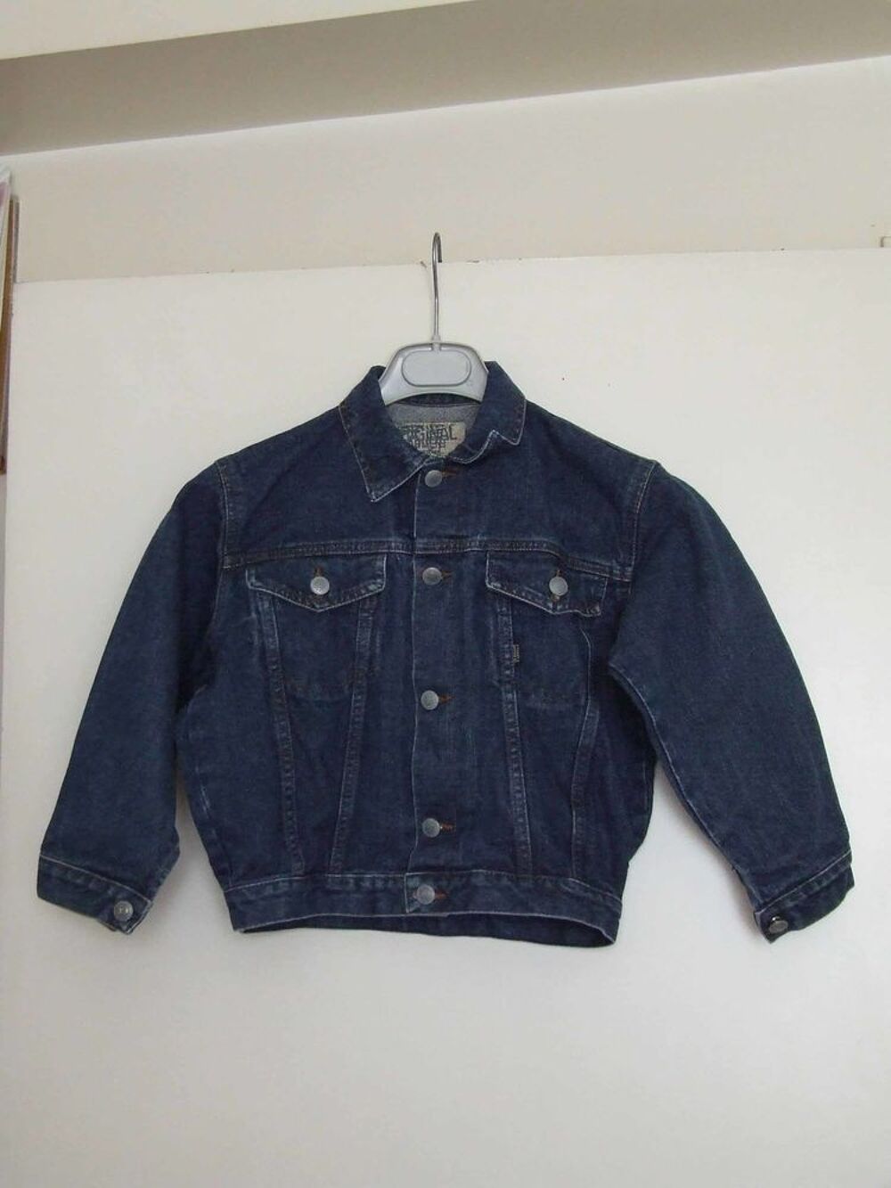 Veste en jeans, Bleu denim brut, 8&nbsp;ans (126&nbsp;cm) TBE Vêtements enfants